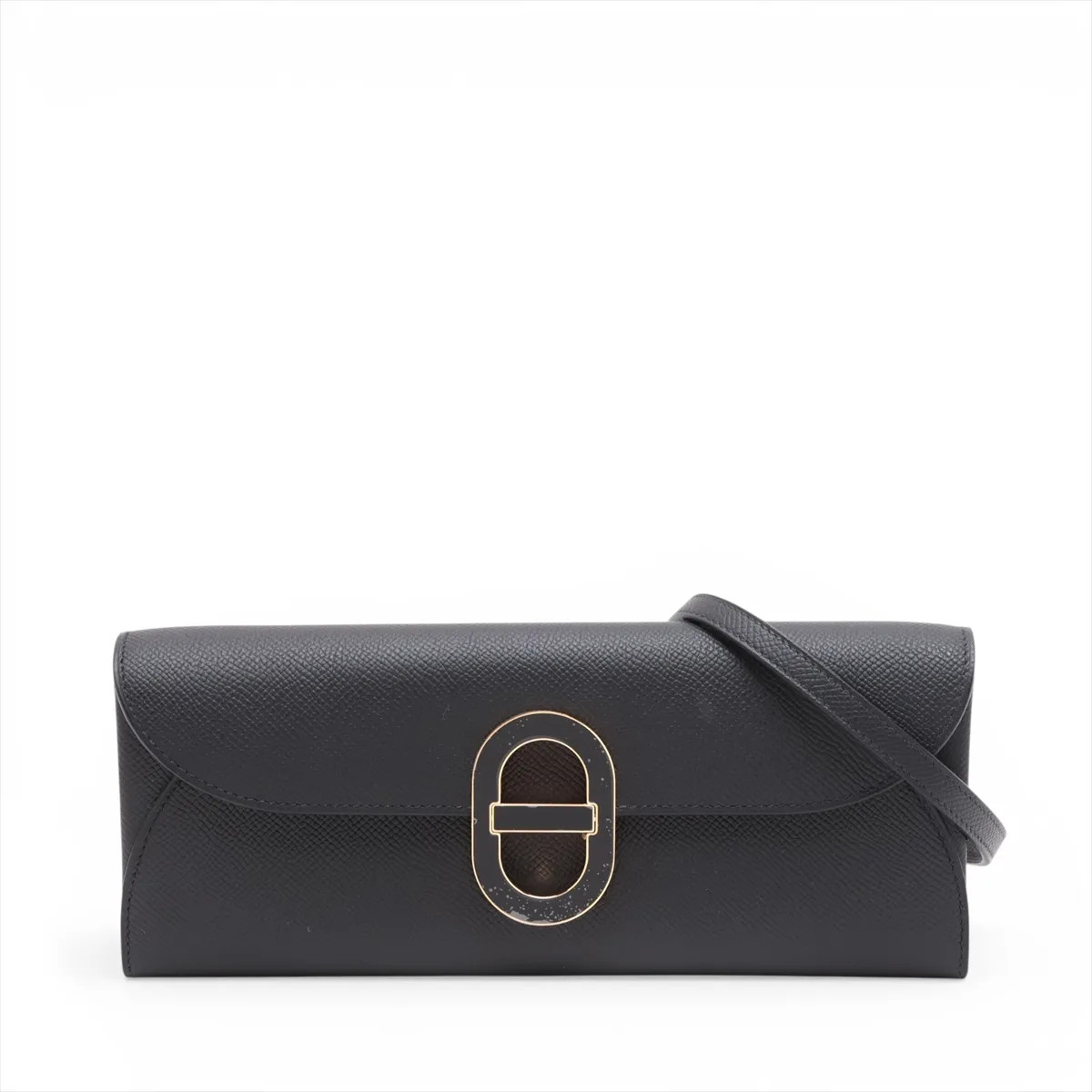 Hermès Chaîne d'Ancre Togo Veau Epsom Black Gold Metal Fittings