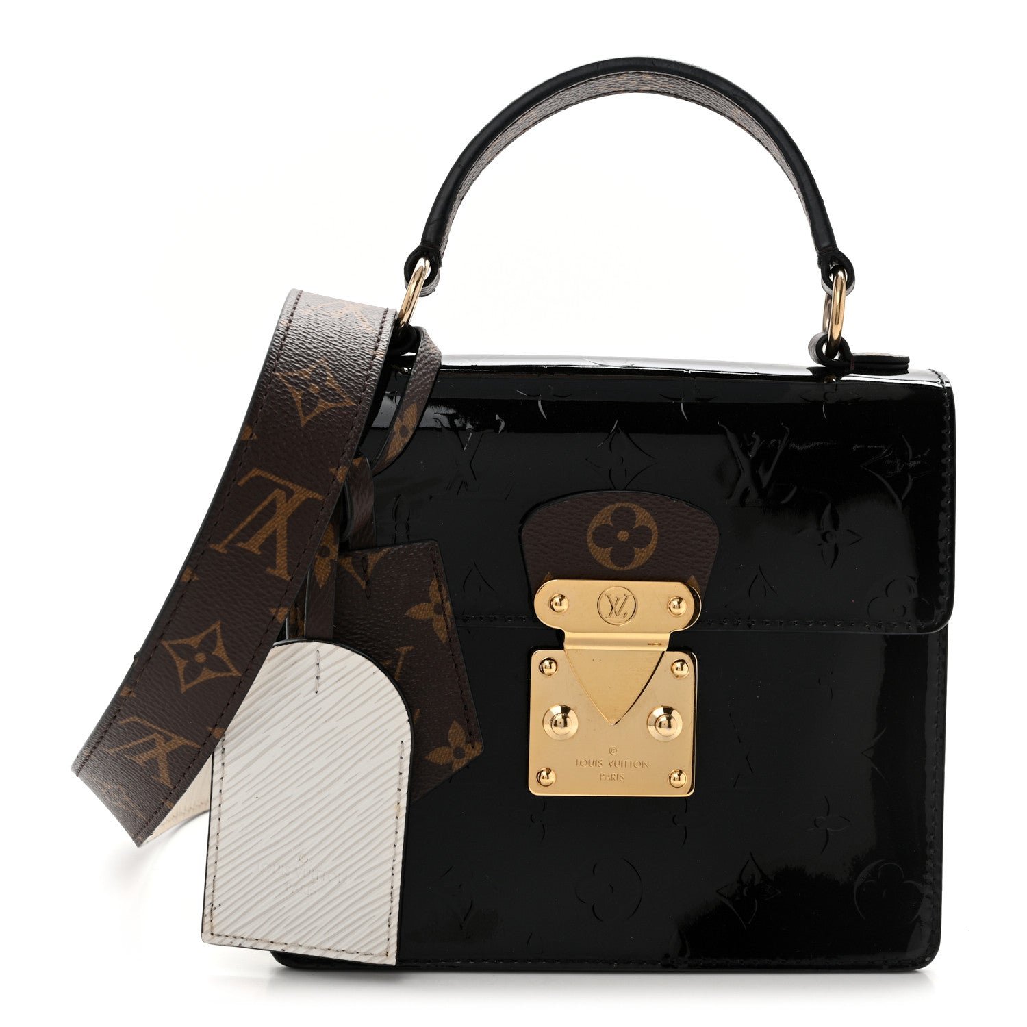 Louis Vuitton Vernis Epi Monogram Spring Street Black