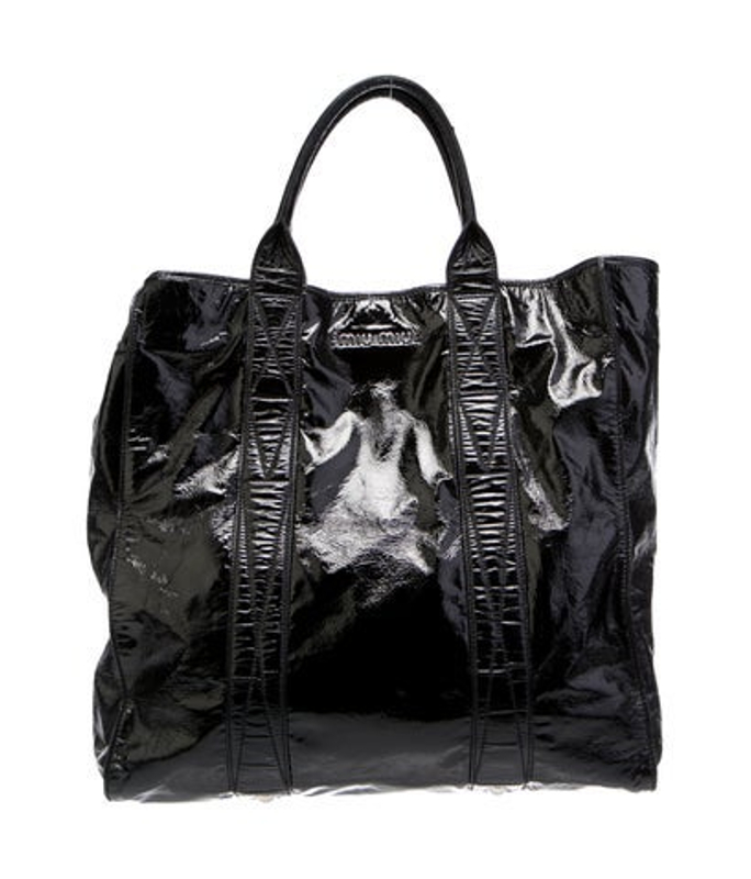 Miu Miu Miu Patent Leather Tote