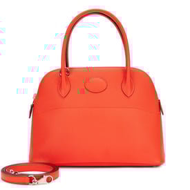 Hermes Rose Jaipur Epsom Bolide 27 Palladium Hardware, 2018