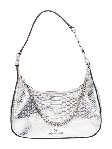 Embossed Leather Shoulder Bag