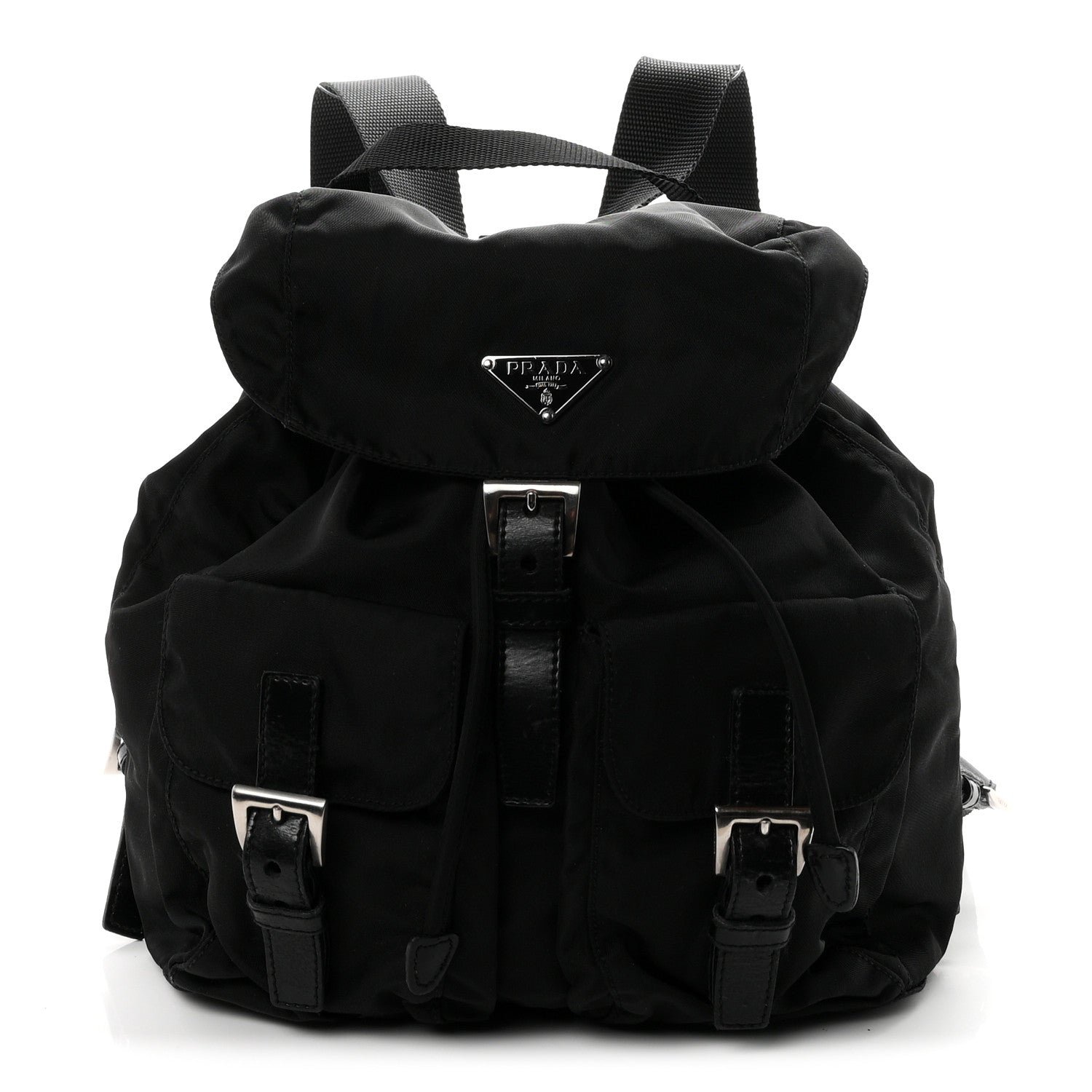 Prada Tessuto Nylon Vela Small Backpack Black