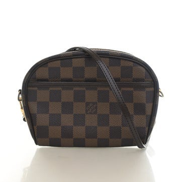 Coated Canvas Damier Ebene Pochette Ipanema