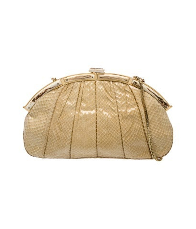 Judith Leiber Leiber Embossed Leather Evening Bag Vintage