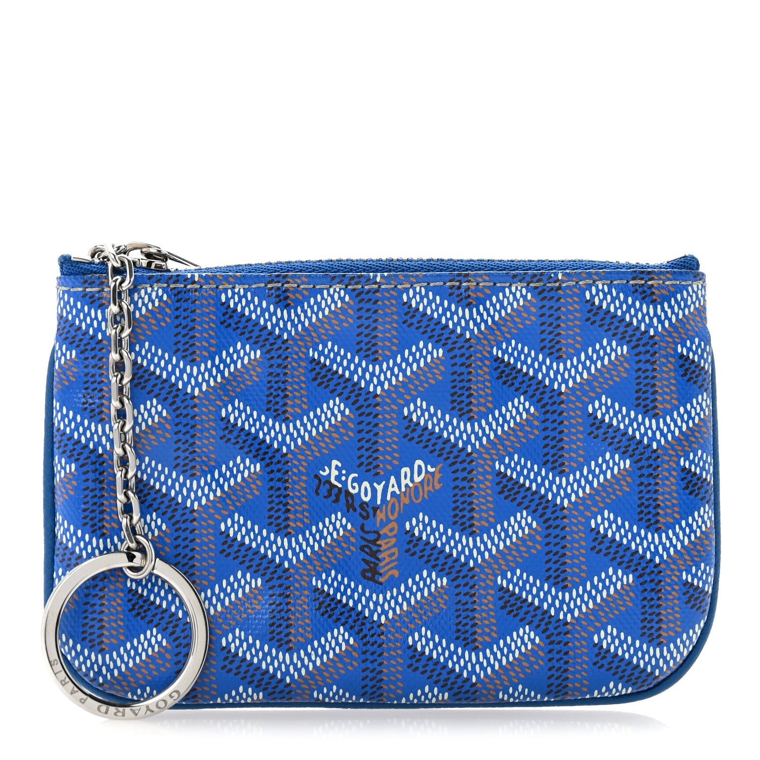 Goyard Goyardine Nano Senat Key Pouch Blue