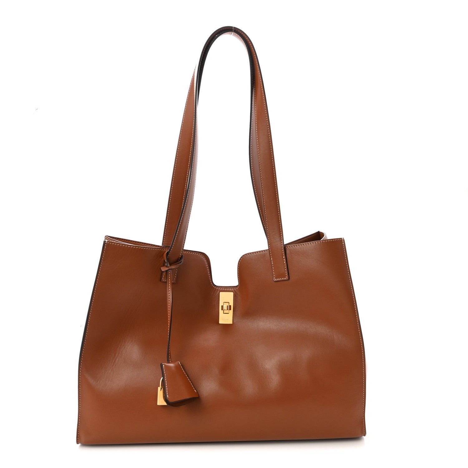 Celine Smooth Calfskin Cabas 16 Bag Tan