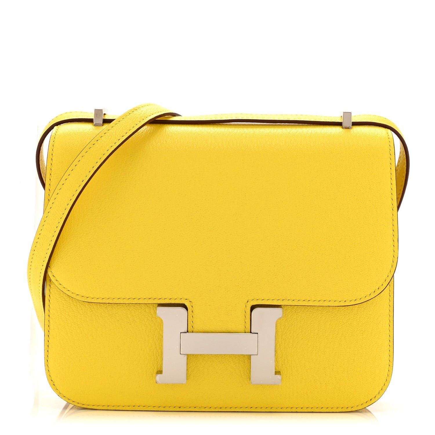Hermes Chevre Mysore Constance 18 Jaune De Naples