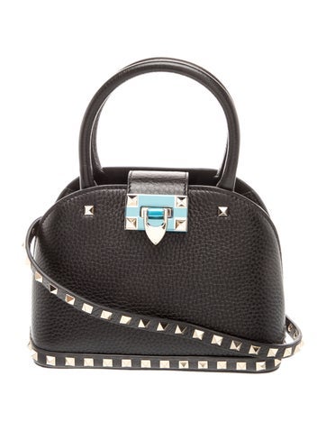 Rockstud Top Handle Bag Small