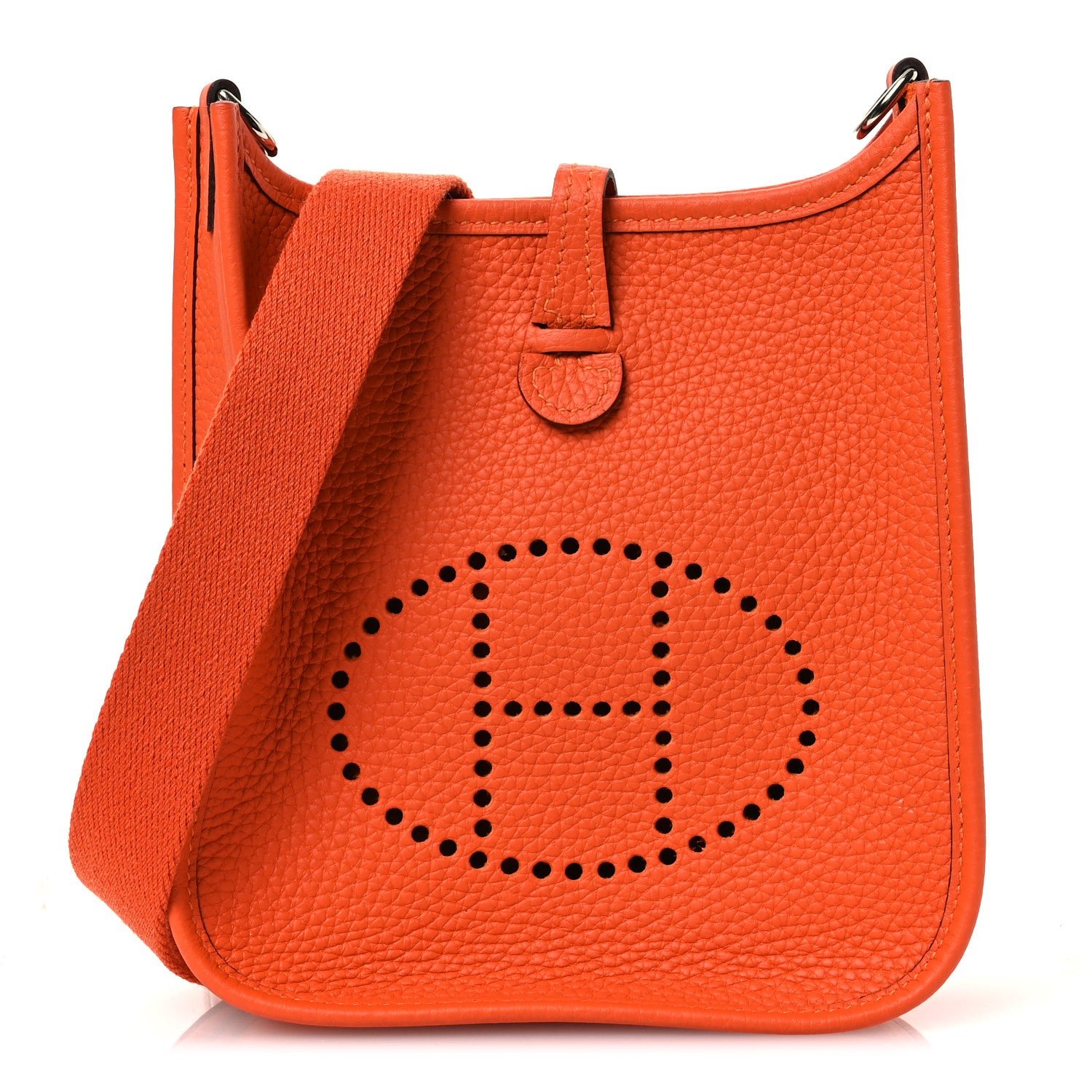 Hermes Taurillon Clemence Evelyne TPM Orange