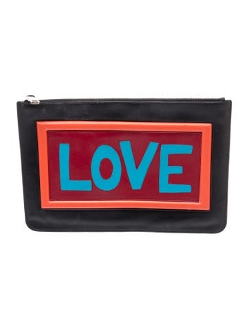 Leather Love Leather Clutch