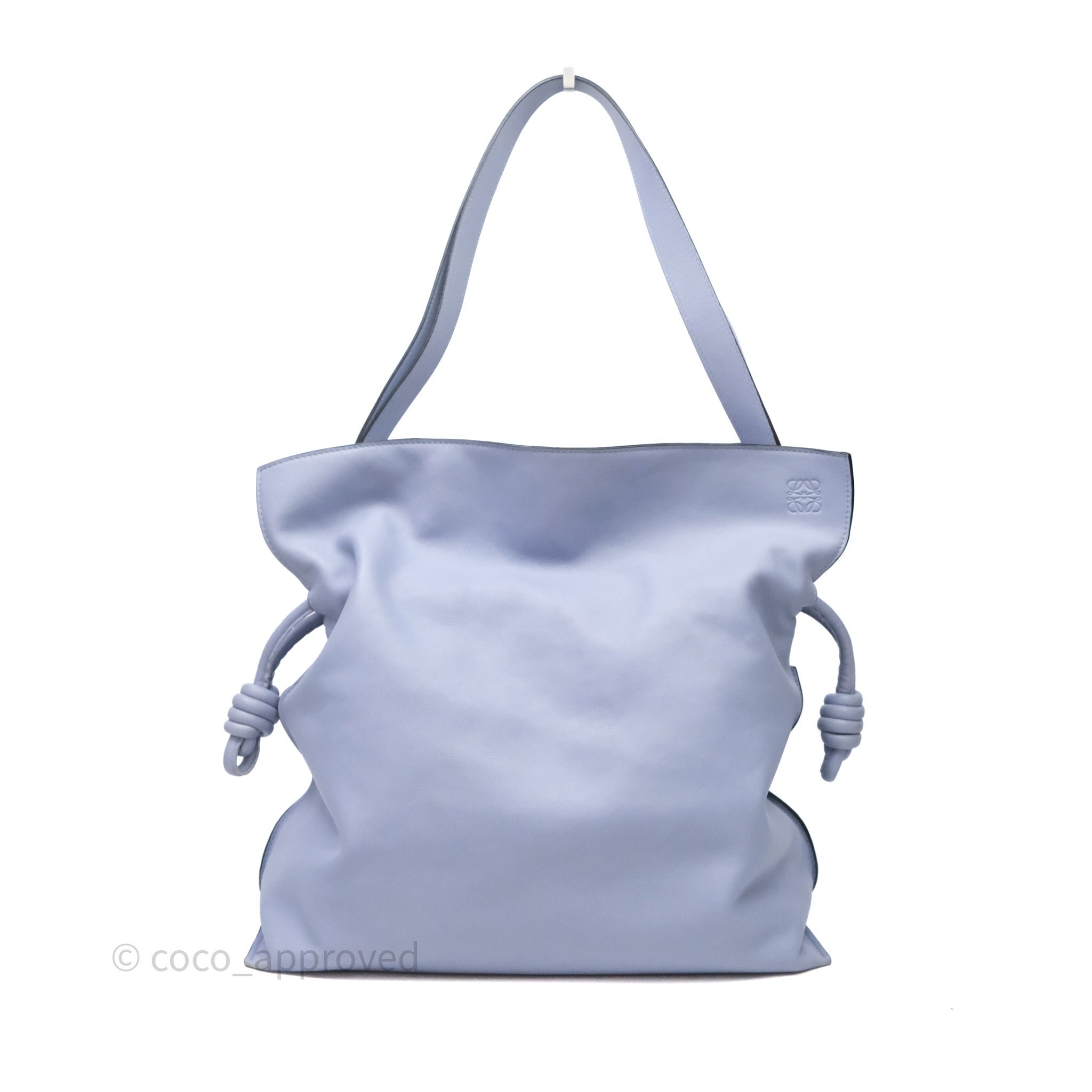 Loewe Loewe Nappa Flamenco Medium Knot Bag Calfskin Blue