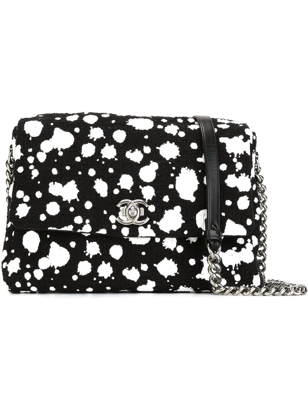 paint splatter shoulder bag