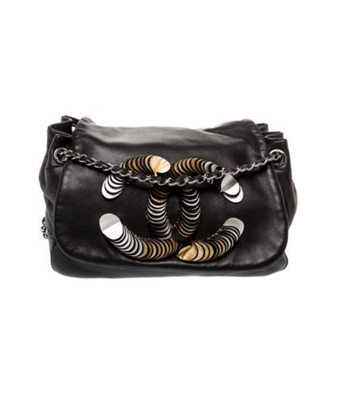 Chanel Cc Disc Accordion Flap Bag