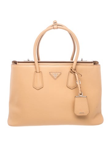 Saffiano Lux Leather Twin Lock