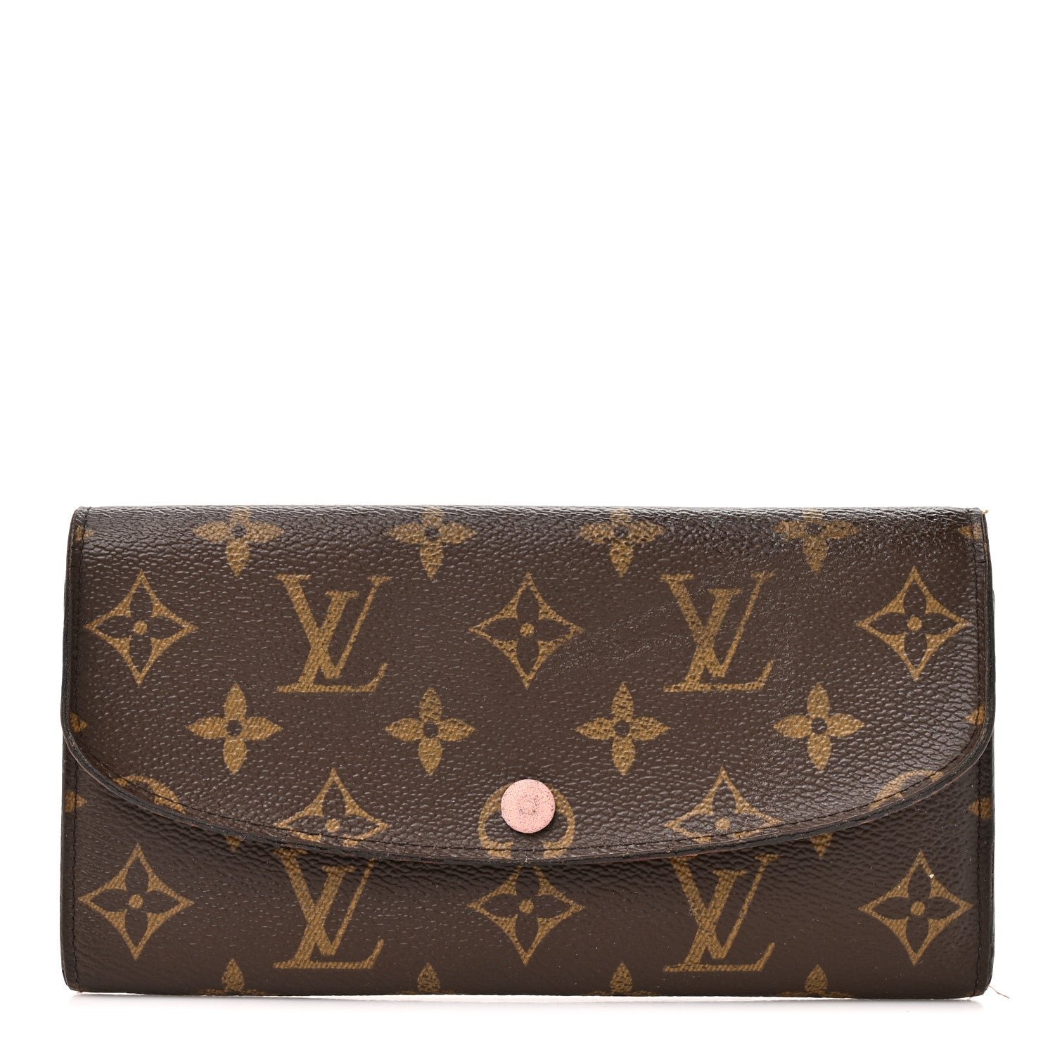 Louis Vuitton Monogram Emilie Wallet Rose Ballerine