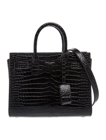 Embossed Leather Sac De Jour Nano w/ Tags