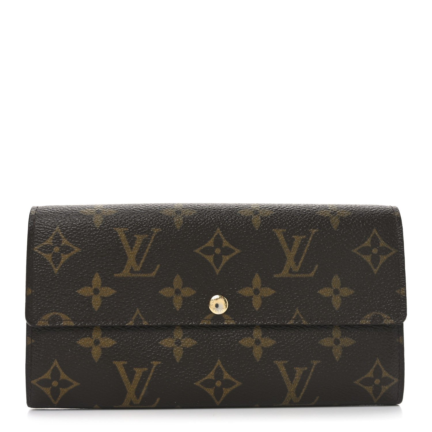 Louis Vuitton Monogram Fleuri Sarah Wallet Rose