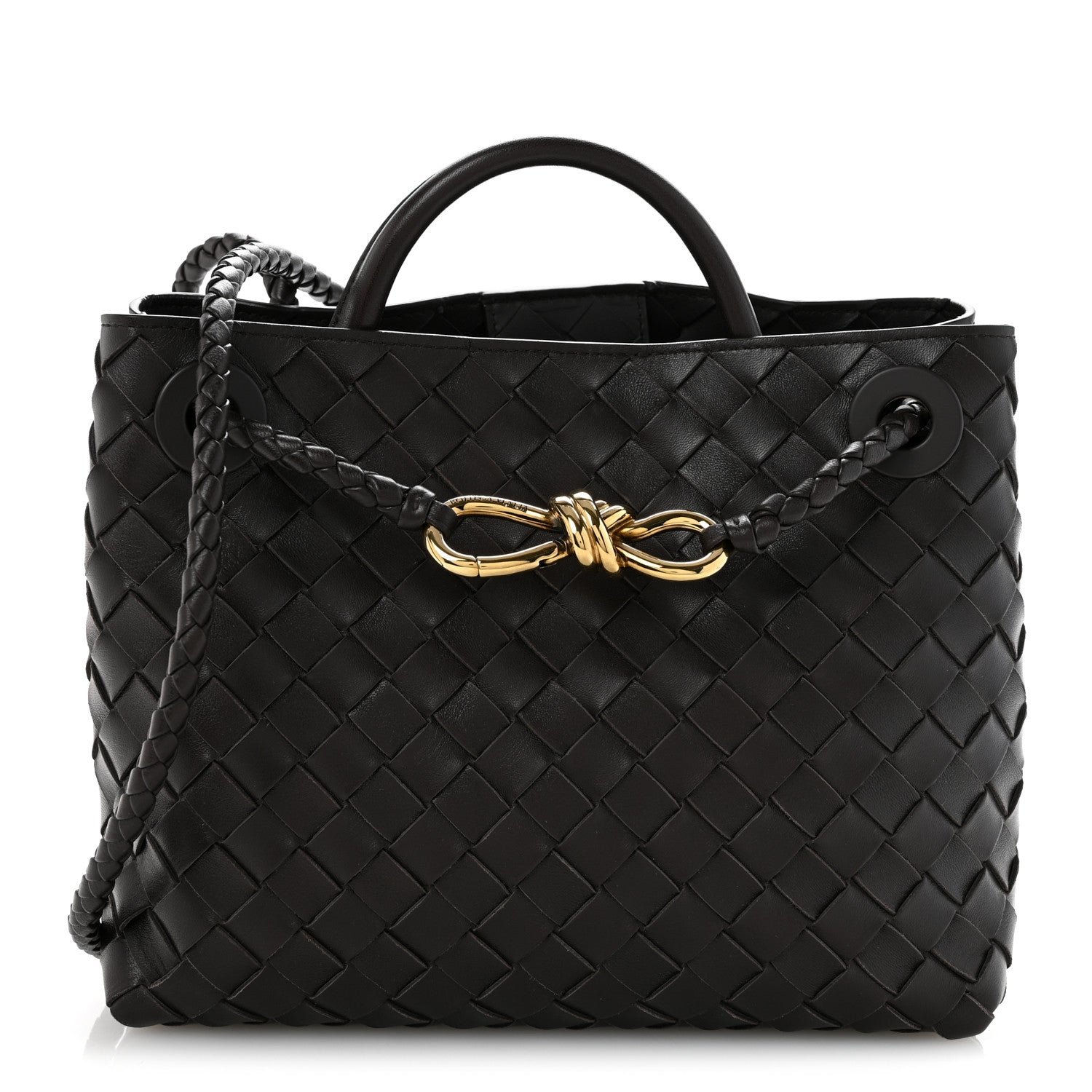 Bottega Veneta Nappa Intrecciato Small Andiamo Shoulder Bag Fondant