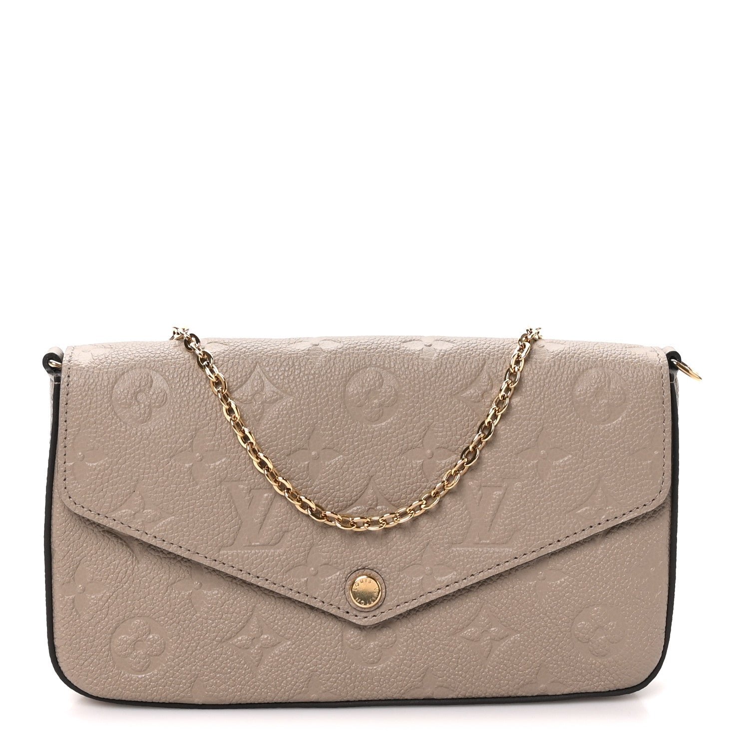 Louis Vuitton Empreinte Pochette Felicie Chain Wallet Tourterelle