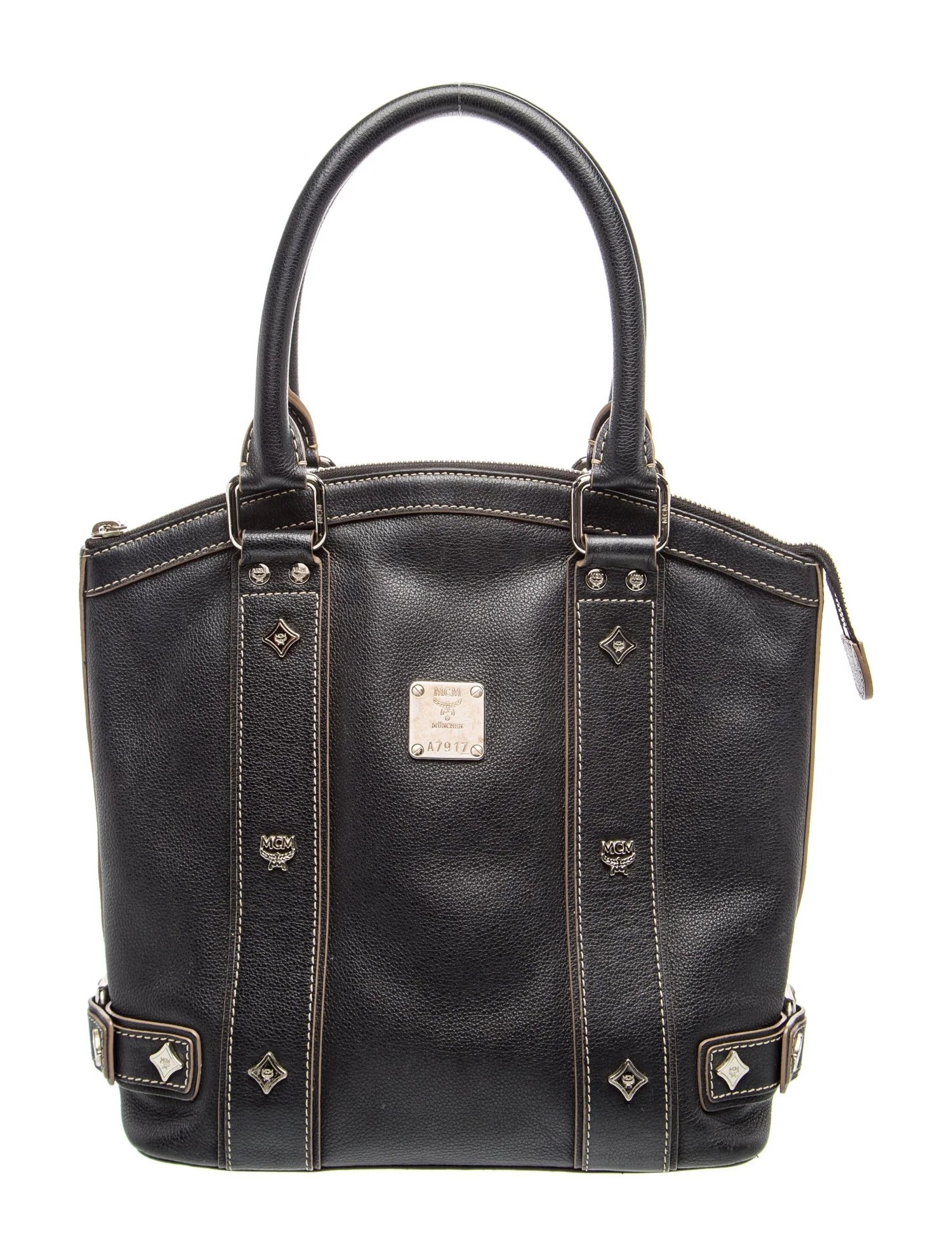 Leather Top Handle Bag