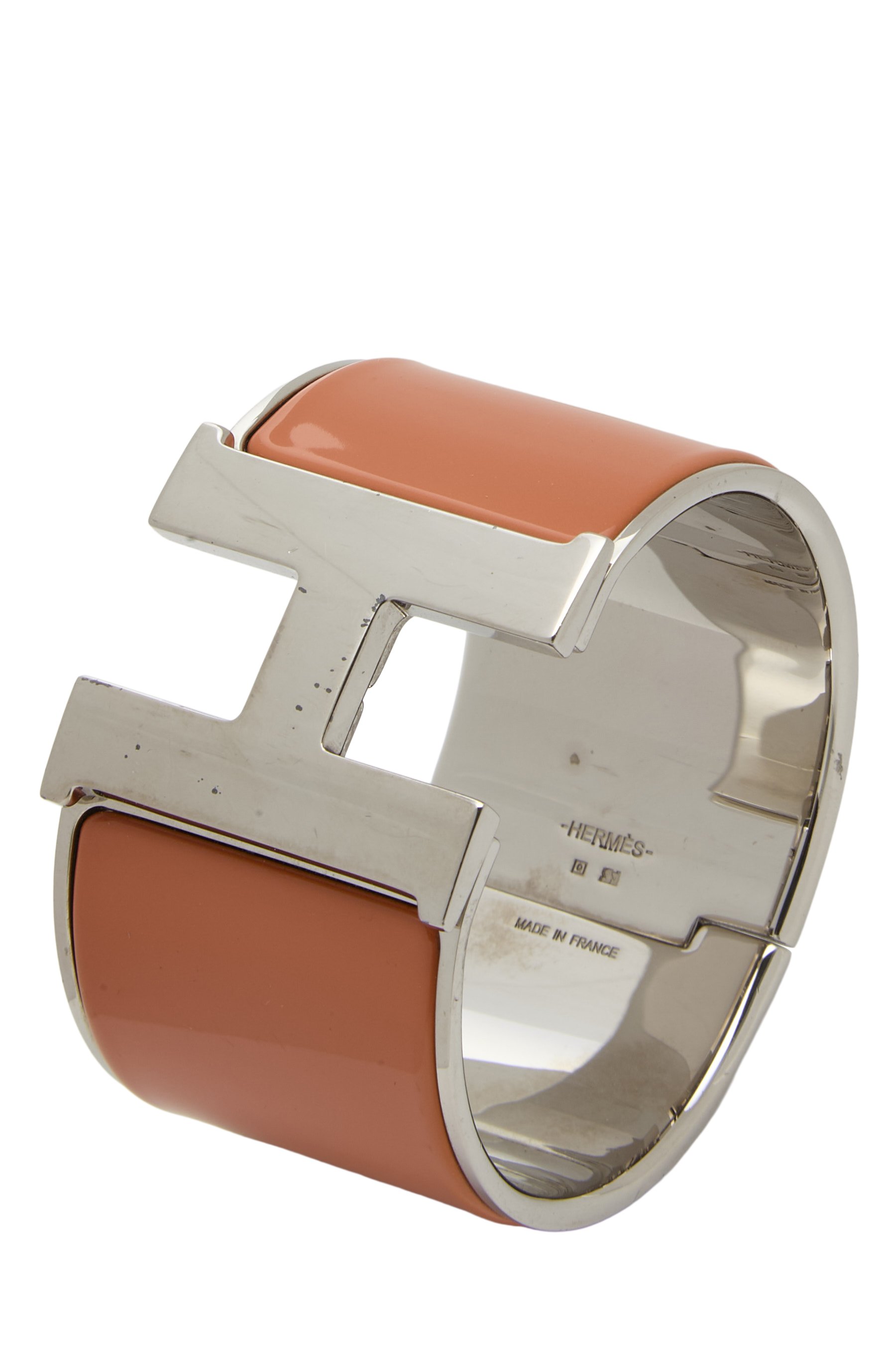Orange Enamel Bangle Extra-Wide PM