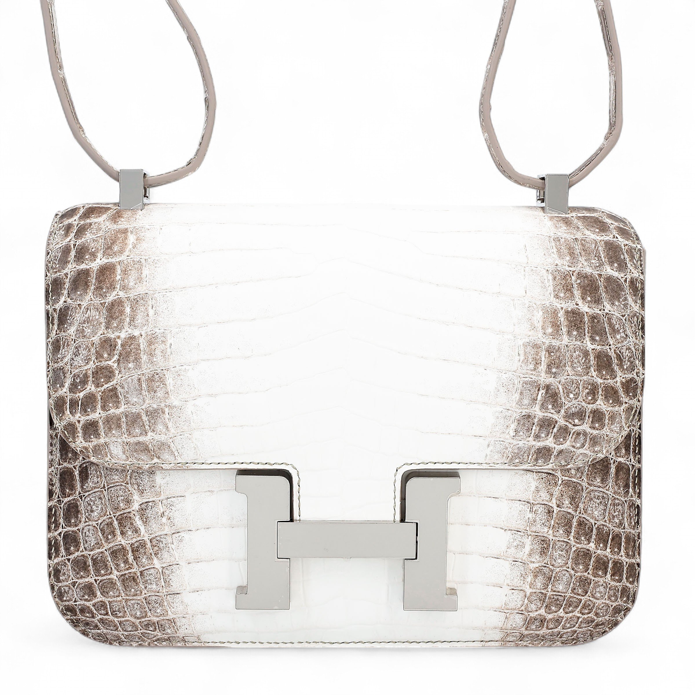 Hermes Unused ( Rank NS ) HERMÈS Limited Edition Constance 24 Himalaya Matte Niloticus Crocodile Palladium hardware W (2024)