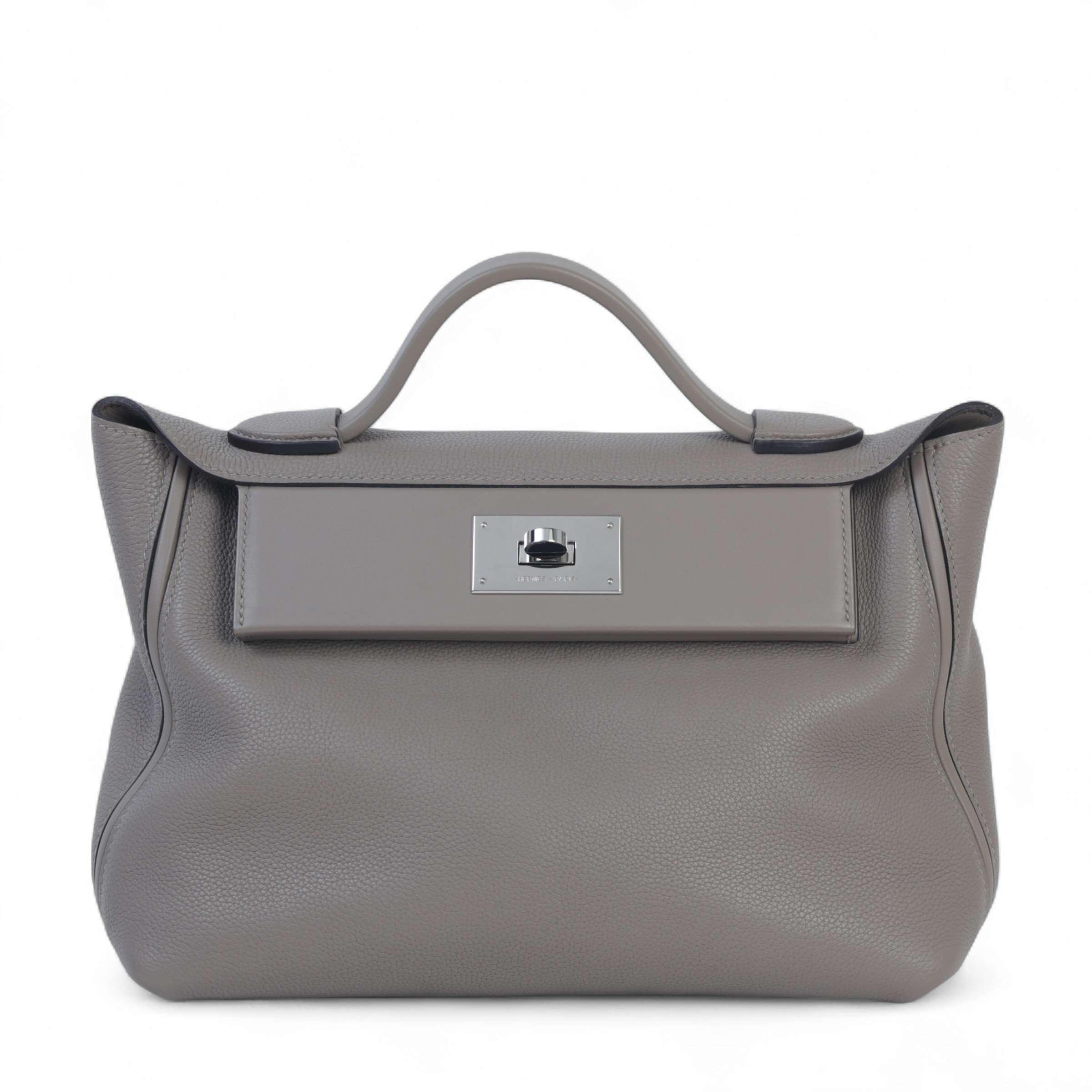 Hermes Very Good ( Rank A)  HERMÈS  24/24 - 29 Gris Tourterelle (81) Gris Asphalte (M8) Togo Swift Palladium hardware D (2019)