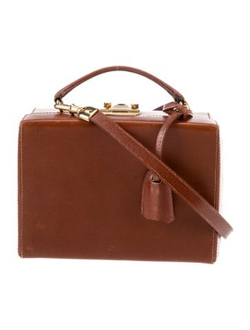 Mark Cross Saffiano Leather Top Handle Bag
