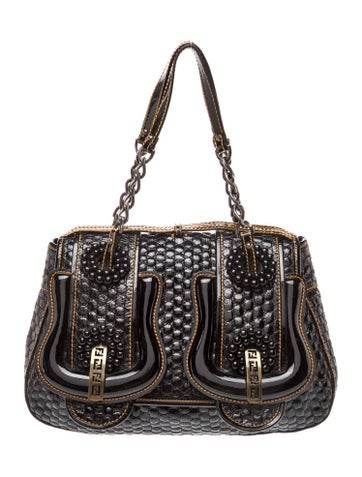 Fendi Patent Leather Shoulder Bag