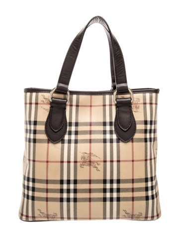 Burberry Haymarket Check Top Handle Bag
