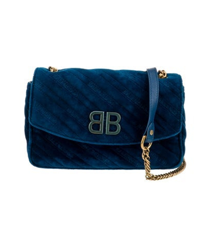 Balenciaga Velvet Shoulder Bag