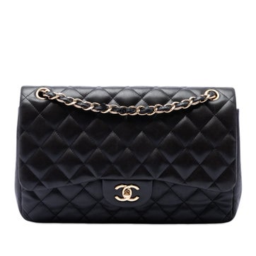 Lambskin Jumbo Classic Lambskin Double Flap