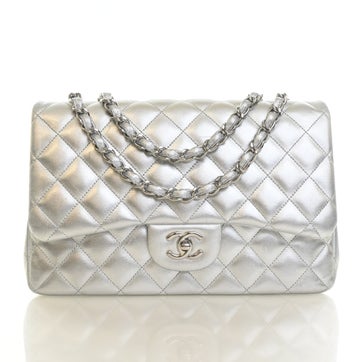 Lambskin Classic Single Flap Bag Jumbo