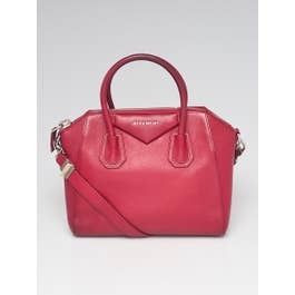 Givenchy Givenchy Dark Red Sugar Goatskin Leather Small Antigona Bag