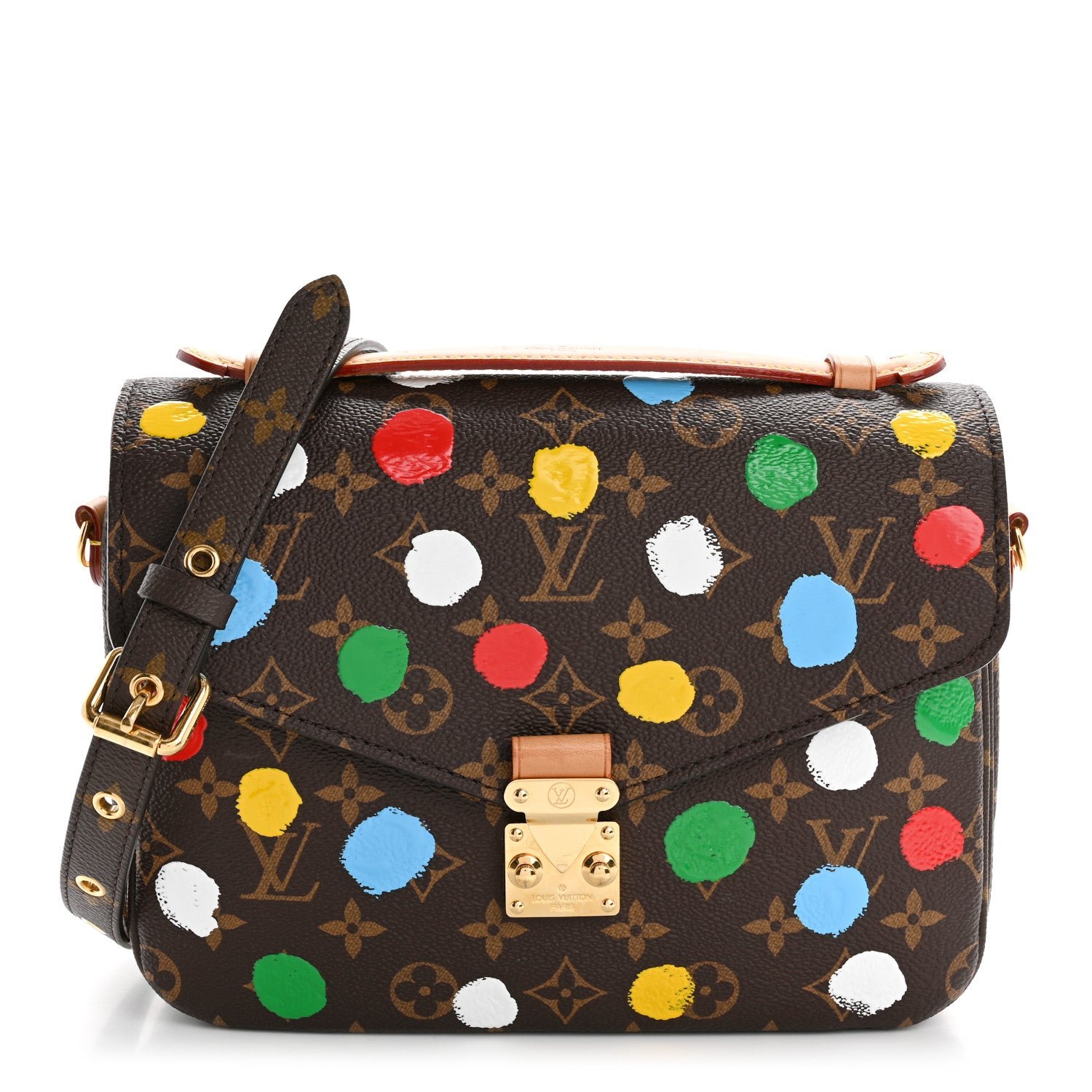 Louis Vuitton LV x YK Monogram Painted Dots Pochette Metis