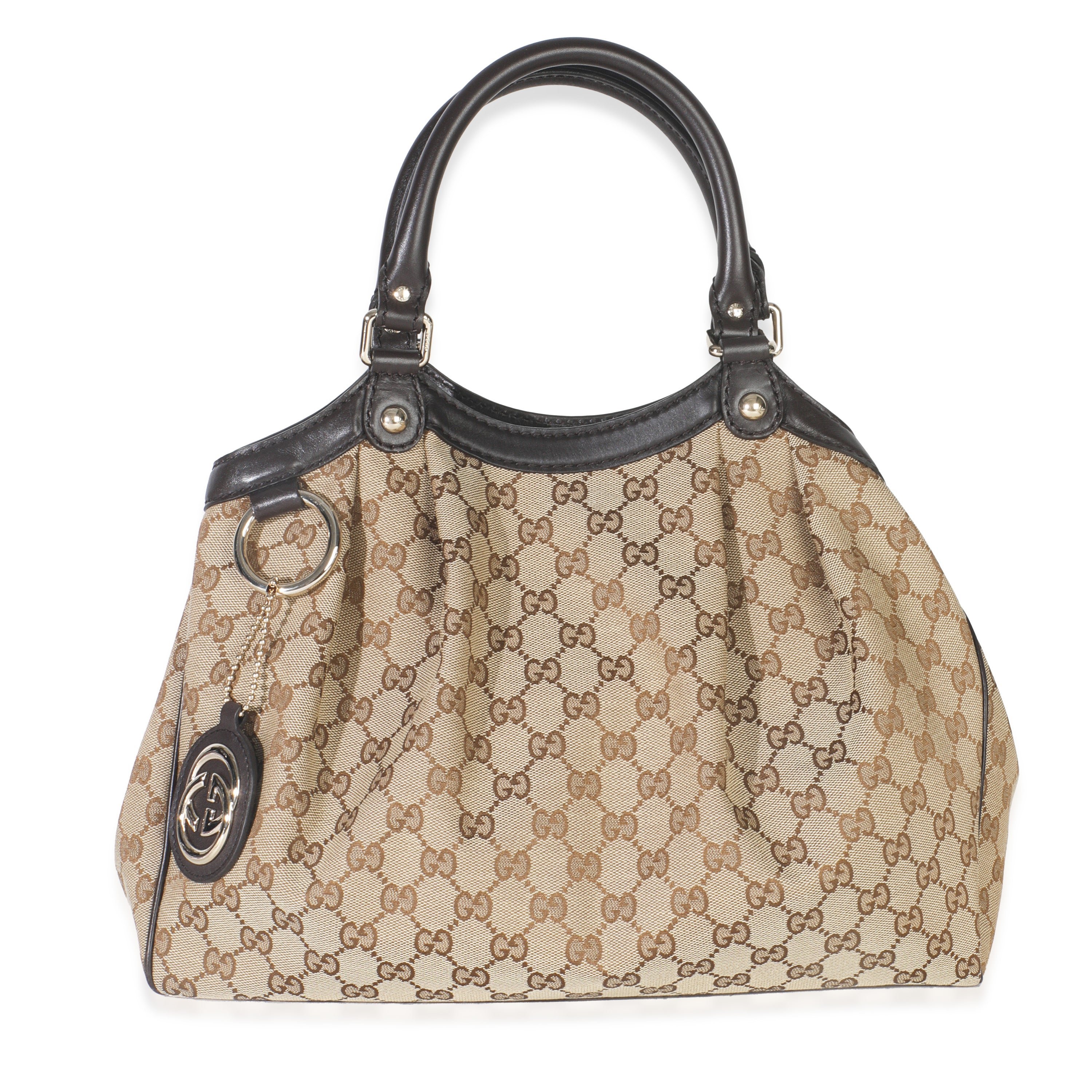 Gucci Beige GG Canvas Medium Sukey Tote