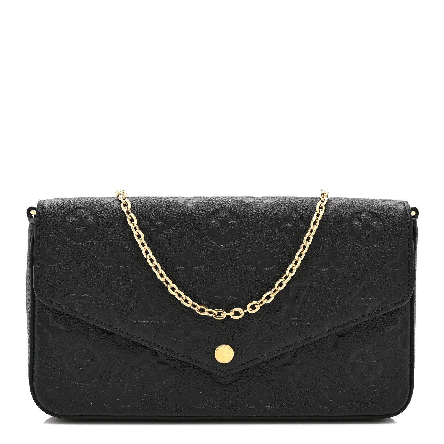 Louis Vuitton Louis Vuitton Empreinte Pochette Felicie Chain Wallet Black