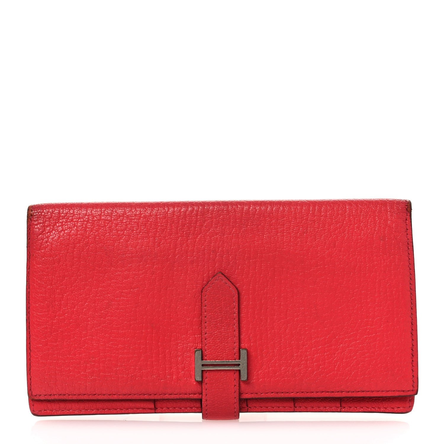 Hermes Hermes Chèvre Mysore Bearn Gusset Wallet Bougainvillea
