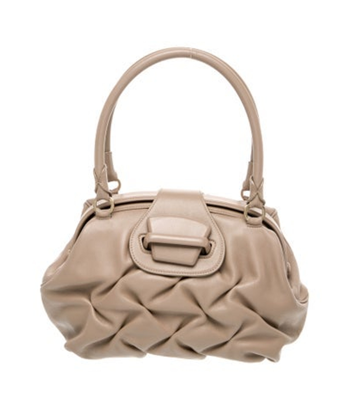 Smythson Leather Top Handle Bag