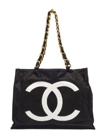 Nylon Logo Shopping Tote