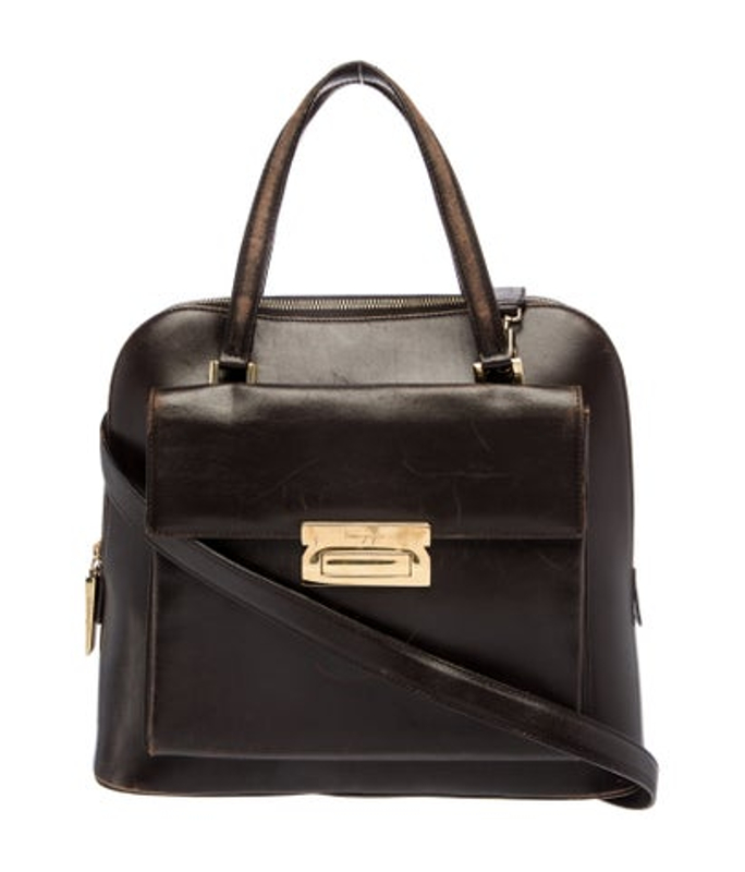 Salvatore Ferragamo Ferragamo Leather Top Handle Bag