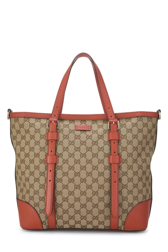 Orange Original GG Canvas Tote