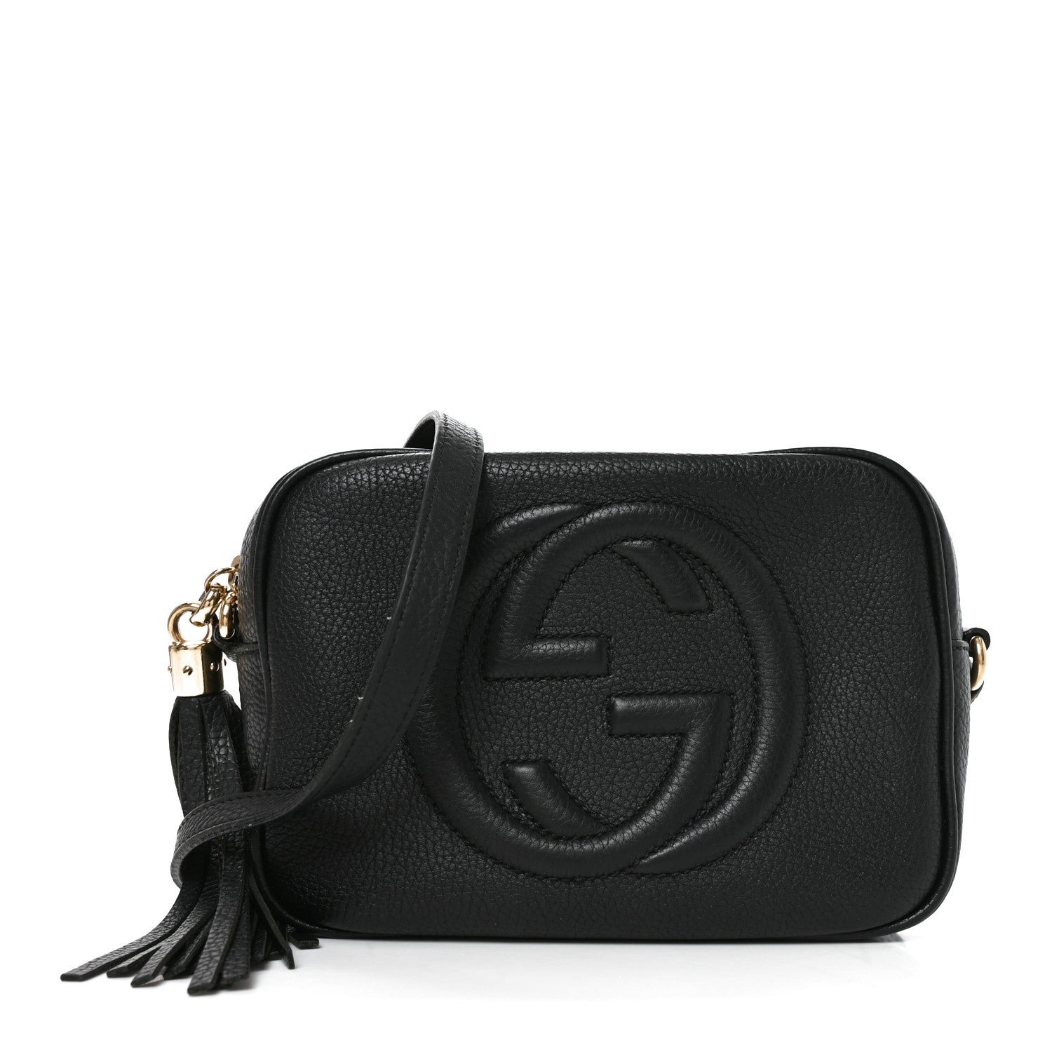 Gucci Pebbled Calfskin Small Soho Disco Bag Black