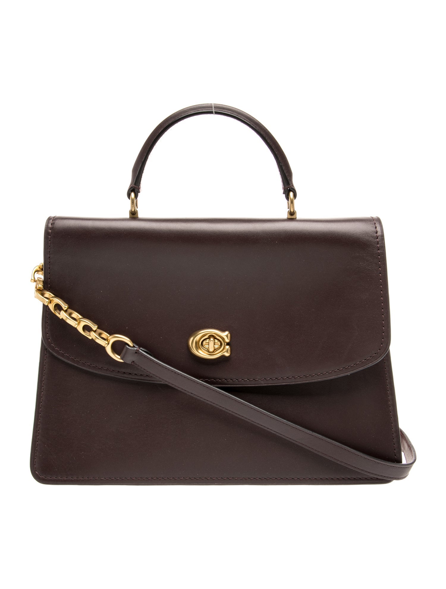 Leather Top Handle Bag