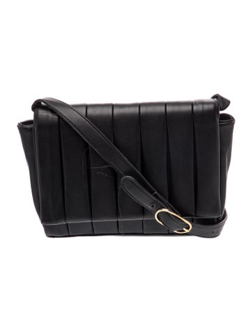 Themoire Leather Crossbody Bag