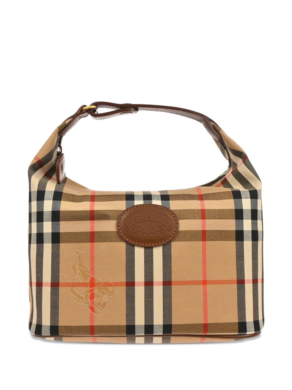 1990-2000s check-canvas tote bag