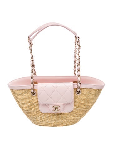 2026 Small Raffia Shopping Tote w/Tags