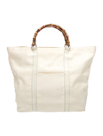 Bamboo Bamboo Tote Bag Large Vintage