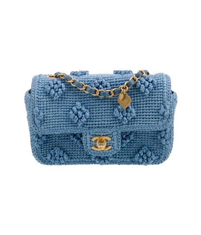 Chanel 2024 Mini Dolce Raffia Flap Bag