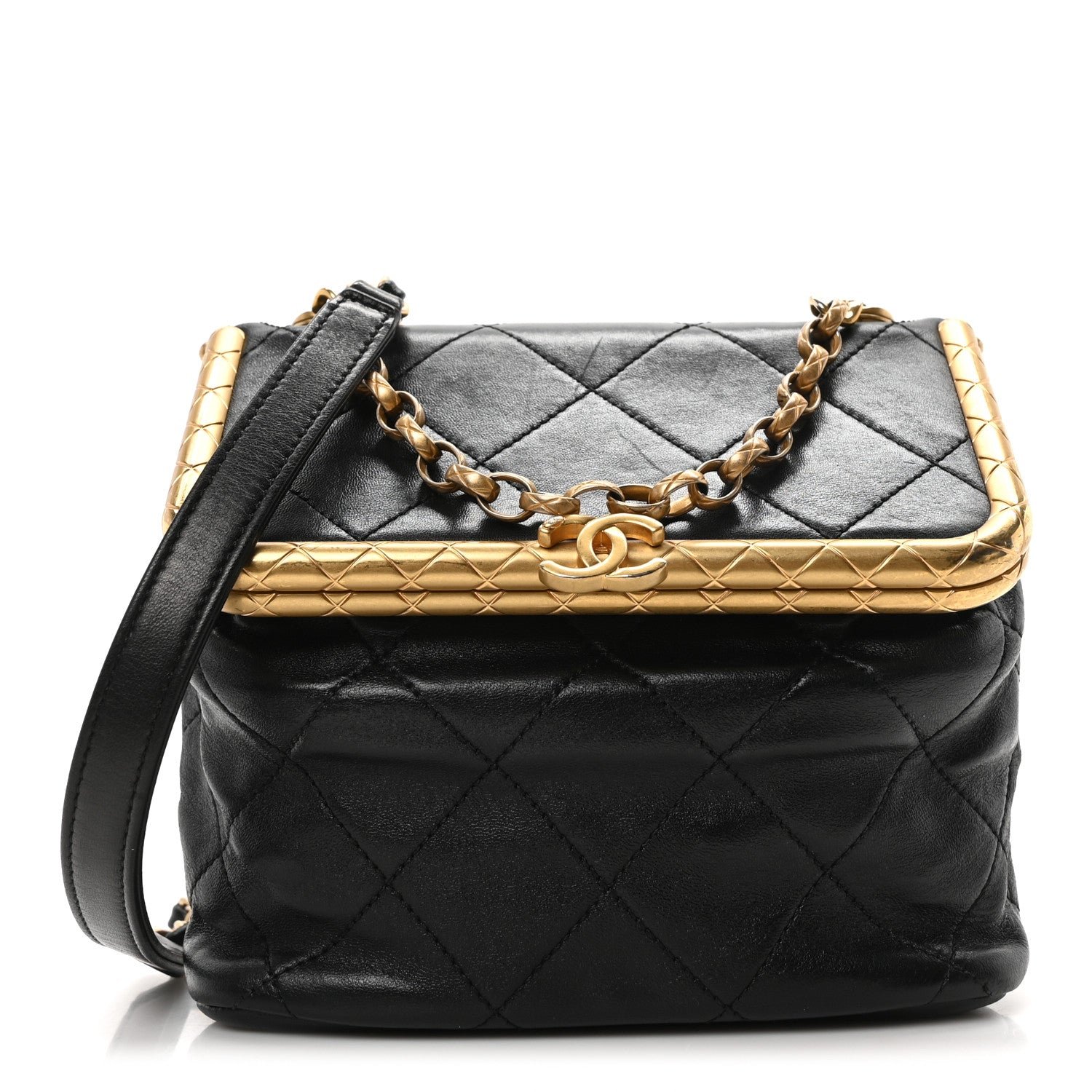 Chanel Lambskin Quilted My Crush Bag Black